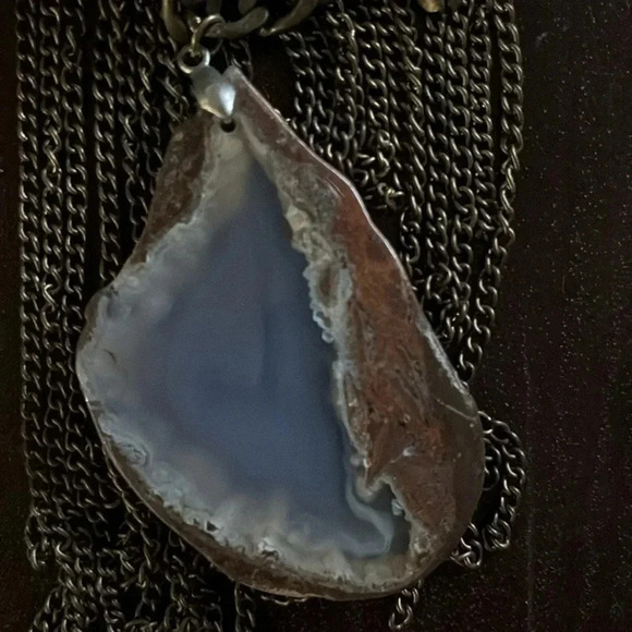 Handmade stone multi chain necklace - Picture 8 of 8